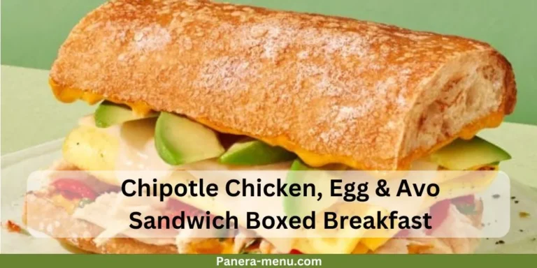 Panera Breakfast Catering Menu