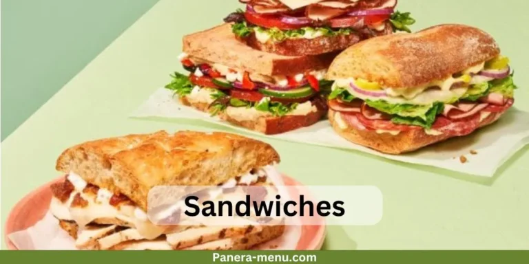 Panera Sandwiches Menu With Prices