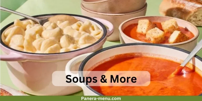 Panera Bread Soups Menu with Prices