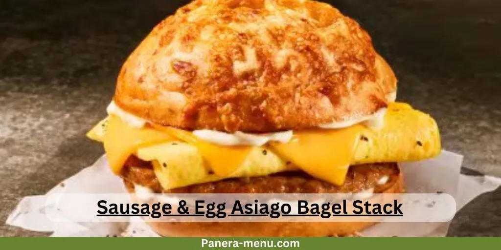 Sausage & Egg Asiago Bagel Stack
